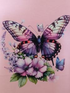 Triko dámské orchid s motivem "Motýl fialkový" Triko dámské orchid s motivem "Motýl fialkový"