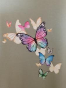 Triko dámské šalvěj s motivem "Motýlci barevní" Triko dámské šalvěj s motivem "Motýlci barevní"